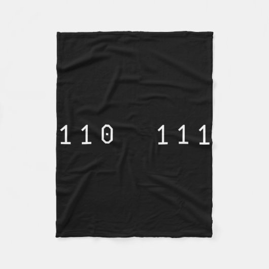 Couverture Polaire Drôle 67 Mème Code Binaire Informatique Nerd Sl (Devant)