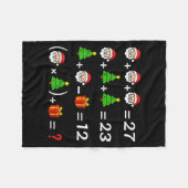 Couverture Polaire Drôle 67 Meme Noël Prof de Maths Santa Six Sept (Devant (Horizontal))
