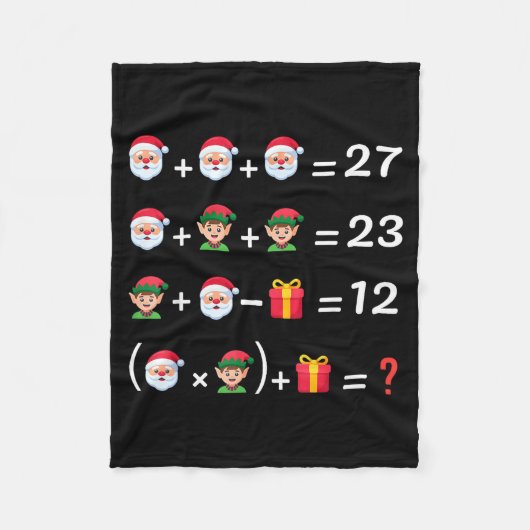 Couverture Polaire Drôle 67 Meme Noël Prof de Maths Santa Six Sept (Devant)