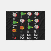 Couverture Polaire Drôle 67 Meme Noël Prof de Maths Santa Six Sept (Devant (Horizontal))