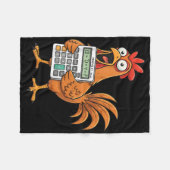 Couverture Polaire Drôle 67 Meme Pemdas Prof de Math Six Seven Poulet (Devant (Horizontal))