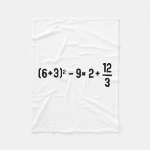 Couverture Polaire Drôle 67 Mème Pemdas Prof de Maths Élémentaire Cer