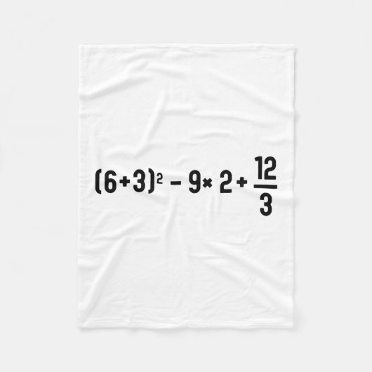 Couverture Polaire Drôle 67 Mème Pemdas Prof de Maths Élémentaire Cer (Devant)