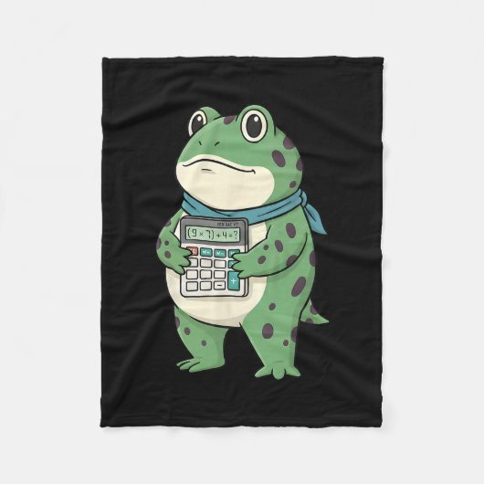 Couverture Polaire Drôle 67 Meme Pemdas Prof de Maths Six Sept Grenou (Devant)
