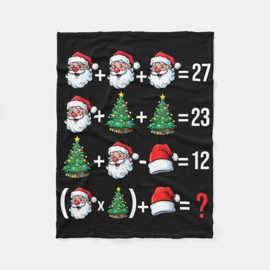 Couverture Polaire Drôle 67 Mème Santa Prof de Maths Noël Pyjama (Devant)