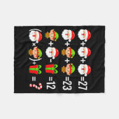 Couverture Polaire Drôle 67 Meme Santa Prof de Maths Noël Six Sev (Devant (Horizontal))