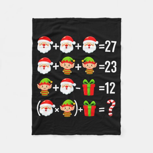 Couverture Polaire Drôle 67 Meme Santa Prof de Maths Noël Six Sev (Devant)