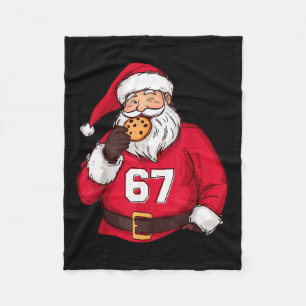 Couverture Polaire Drôle 6 7 Meme Brainrot Père Noël Pour Garçons Enf