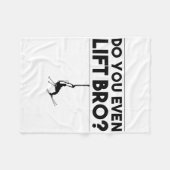 Couverture Polaire Drôle Aimeriez-Vous Même Soulever Bro Cadeau Migno (Devant (Horizontal))