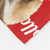 Couverture Polaire Drôle Akita Nom Chien Motif Noël (Coin)