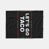 Couverture Polaire Drôle Allons Taco _1 (Devant (Horizontal))