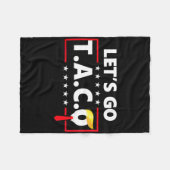 Couverture Polaire Drôle Allons-y Taco (Devant (Horizontal))