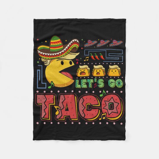 Couverture Polaire Drôle Allons-y Taco 40 (Devant)