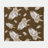 Couverture Polaire Drôle Âne Mangeant Une Carotte, (Devant (Horizontal))