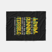 Couverture Polaire Drôle cadeau de natation pour nageur (Devant (Horizontal))