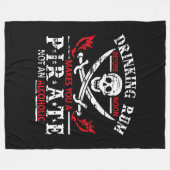 Couverture Polaire Drôle cadeau de pirate (Devant (Horizontal))