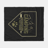 Couverture Polaire Drôle camper de camping dit pour les campeurs (Devant (Horizontal))