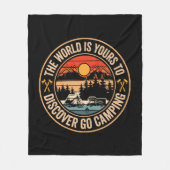 Couverture Polaire Drôle Camping Campfire Smores Citation (Devant)