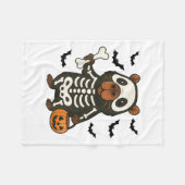 Couverture Polaire Drôle Capybara Skeleton Citrouille Costume d'Hallo (Devant (Horizontal))