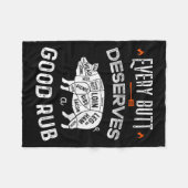 Couverture Polaire Drôle Chef Barbecue Chaque Bouton Mérite Un Beau B (Devant (Horizontal))