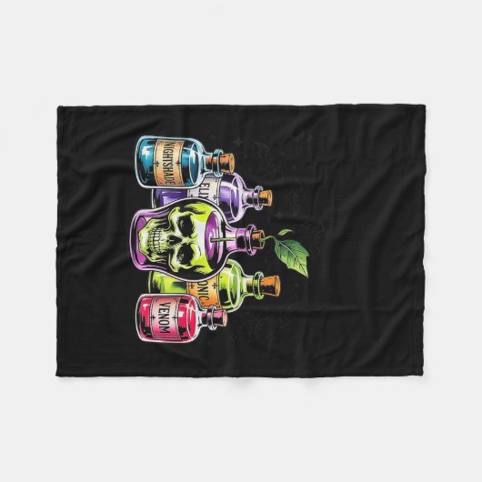 Couverture Polaire Drôle Choisissez votre poison Apple Halloween Prin (Devant (Horizontal))