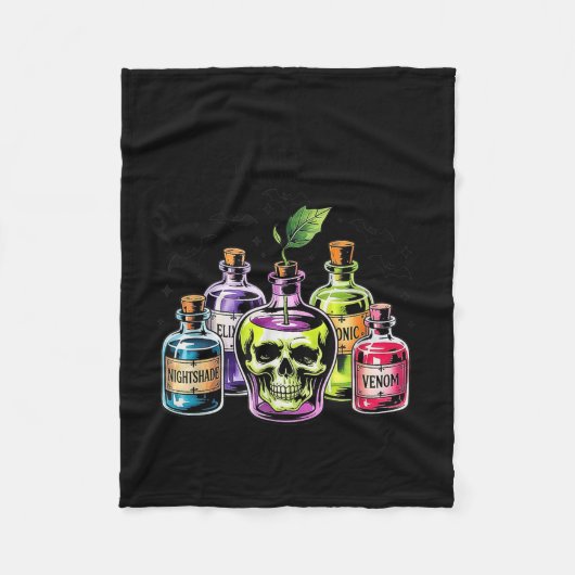 Couverture Polaire Drôle Choisissez votre poison Apple Halloween Prin (Devant)