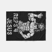 Couverture Polaire Drôle Christian Reps 4 Jésus Drôle Entraînement Bo (Devant (Horizontal))