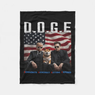 Couverture Polaire Drôle D.o.g.e Démocrates Doge Officiellement Se Dé