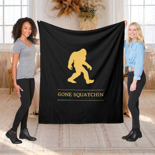 Couverture Polaire Drôle de Big Foot Parti en Squatchin Sasquatch