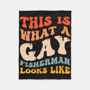 Couverture Polaire Drôle de Fierté Gay de Pêche À Quoi Ressemble un P