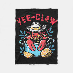 Couverture Polaire Drôle d'écrevisse yee pince cowboy occidental pêch