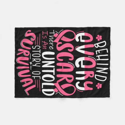 Couverture Polaire Drôle derrière chaque cicatrice Histoire Inconnue  (Devant (Horizontal))