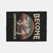 Couverture Polaire Drôle Devenir ingouvernable Moo Deng Cute Ba (Devant (Horizontal))