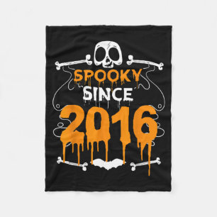 Couverture Polaire Drôle d'Halloween depuis 2016 Cadeaux Bday 6ème