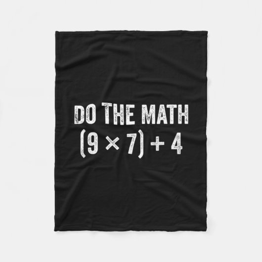Couverture Polaire Drôle Do The Math 67 Meme (Devant)