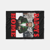 Couverture Polaire Drôle Donald Trump Maison de papa Maison Blanche C (Devant (Horizontal))