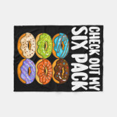 Couverture Polaire Drôle Donut Art Pour Hommes Femmes Doughnut Lover (Devant (Horizontal))