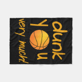 Couverture Polaire Drôle Dunk Vous Beaucoup De Basketball Camp D'Été  (Devant (Horizontal))