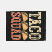 Couverture Polaire Drôle Équipe Taco (Devant (Horizontal))