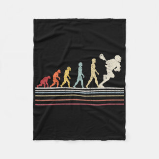 Couverture Polaire Drôle Évolution de crosse Man Sport Retro Vintag
