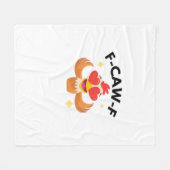 Couverture Polaire Drôle F-Caw-F Classique (Devant (Horizontal))