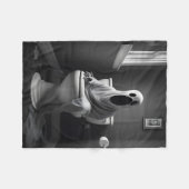 Couverture Polaire Drôle fantôme assis dans les toilettes (Devant (Horizontal))