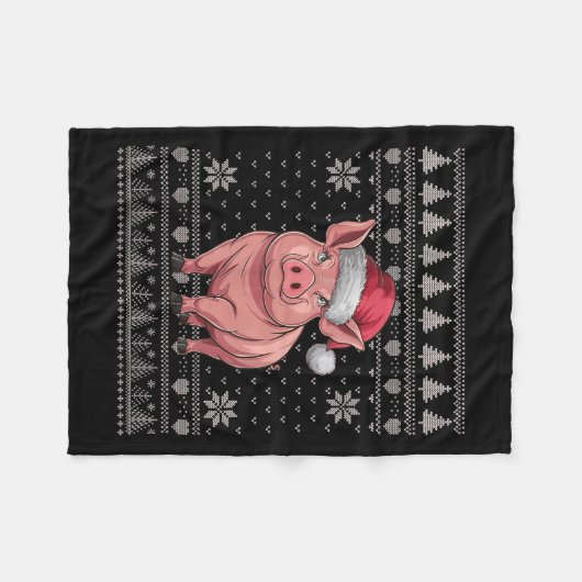 Couverture Polaire Drôle G laide pull Noël Père Noël Xmas Pjs (Devant (Horizontal))