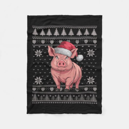 Couverture Polaire Drôle G laide pull Noël Père Noël Xmas Pjs (Devant)