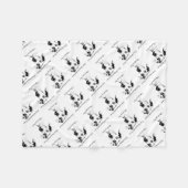 Couverture Polaire Drôle grand Danse Goutté Chien Humour Citation (Devant (Horizontal))