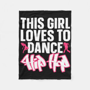 Couverture Polaire Drôle Hip hop Danser Art Pour Enfants Filles Femme