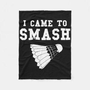 Couverture Polaire Drôle Humour Badminton Smash Shuttle Citation