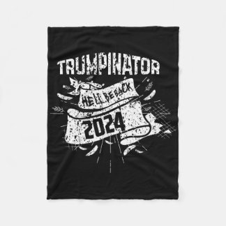 Couverture Polaire Drôle Il sera Ck Trump Trumpinator Supporter