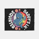 Couverture Polaire Drôle Inapproprié Daddys Lil Squirter Embarrassant (Devant (Horizontal))