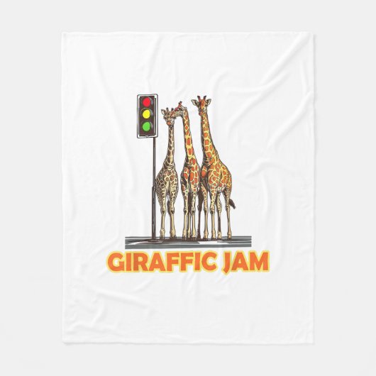 Couverture Polaire Drôle Jam de la Giraffe de Pun (Devant)